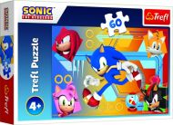 Puzzle Sonic v akci/Sonic The Hedgehog 33x22cm 60 dílků v krabici 21x14x4cm