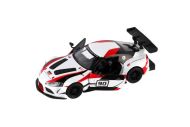 Auto Kinsmart Toyota GR Supra Racing kov 13cm 4 barvy na zpětné natažení 12ks v boxu