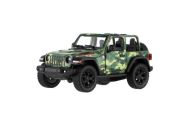 Auto Kinsmart Jeep Wrangler Camo Edition kov/plast 13cm 3 barvy na zpětné natažení 12ks v boxu