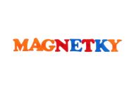 Magnetická písmena 4cm cca 27ks plast na kartě 15x21,5cm