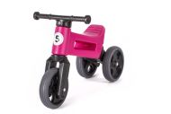 Odrážedlo FUNNY WHEELS Rider Sport růžové 2v1, výška sedla 28/30cm nosnost 25kg 18m+ v sáčku