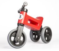 Odrážedlo FUNNY WHEELS Rider Sport červené 2v1, výška sedla 28/30cm nosnost 25kg 18m+ v sáčku