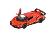 Auto Kinsmart Lamborghini Veneno kov/plast 13cm na zpětné natažení 4 barvy 12ks v boxu