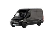 Auto/dodávka Kinsmart Mercedes-Benz Sprinter 1:48 kov/plast 12,5cm na zpětné nat. 3barvy 12ks v boxu