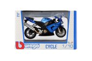 Motorka Bburago kov/plast 11-12cm 1:18 mix druhů v krabičce 17x11x7cm 18ks v boxu