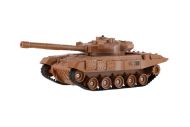 Tank RC 2ks 25cm tanková bitva+dobíjecí pack 27MHZ a 40MHz se zvukem se světlem v krabici 50x20x23cm