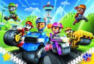 Puzzle Tlapková patrola na motorkách/Paw patrol 100 dílků 41x27,5cm v krabici 29x19x4cm