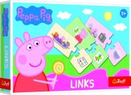 Hra Links skládanka Prasátko Peppa/Peppa Pig 14 párů vzdělávací hra v krabici 21x14x4cm