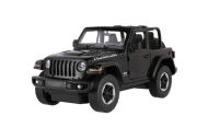 Auto RC Jeep Wrangler Rubicon RASTAR černý plast 29cm 2,4GHz na dálk. ovl. na bat. v krab. 44x19cm