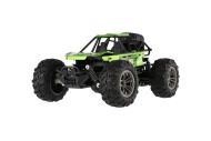 Auto RC buggy terénní zelené 22cm plast 2,4GHz na baterie + dobíjecí pack v krabici 32x16x18cm