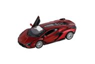 Auto Kinsmart Lamborghini Sián FKP 37 kov/plast 13cm 4 barvy na zpětné natažení 12ks v boxu