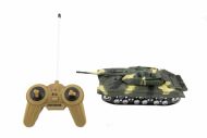 Tank RC 2ks 25cm plast na baterie se zvukem se světlem v krabici 43x17x19cm