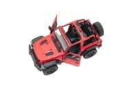 Auto Kinsmart Jeep Wrangler 2018 otevřená střecha 12cm kov/plast 4 barvy na zpětné nat. 12ks v boxu