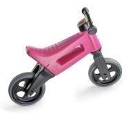 Odrážedlo FUNNY WHEELS Rider Sport růžové 2v1, výška sedla 28/30cm nosnost 25kg 18m+ v sáčku