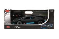 Auto RC Buggatti Divo RASTAR šedé plast 32cm 2,4GHz na dálk. ovládání na baterie v krabici 43x18cm