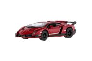 Auto Kinsmart Lamborghini Veneno kov/plast 13cm na zpětné natažení 4 barvy 12ks v boxu