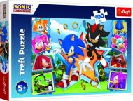 Puzzle Seznamte se se Sonicem/Sonic the Hedgehog 100 dílků 41x27,5cm v krabici 29x19x4cm