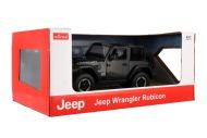 Auto RC Jeep Wrangler Rubicon RASTAR černý plast 29cm 2,4GHz na dálk. ovl. na bat. v krab. 44x19cm