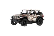 Auto Kinsmart Jeep Wrangler Camo Edition kov/plast 13cm 3 barvy na zpětné natažení 12ks v boxu