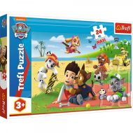 Puzzle Maxi Zábava na dece Paw Patrol/Tlapková patrola 24ks 60x40cm v krabici 40x27x4,5cm