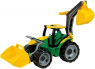 Traktor se lžící a bagrem plast zeleno-žlutý 65cm v krabici od 3 let