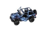 Auto Kinsmart Jeep Wrangler Camo Edition kov/plast 13cm 3 barvy na zpětné natažení 12ks v boxu