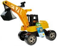 Bagr žlutočerný Giga Trucks plast 70cm v krabici 70x35x29cm