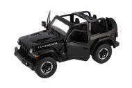 Auto RC Jeep Wrangler Rubicon RASTAR černý plast 29cm 2,4GHz na dálk. ovl. na bat. v krab. 44x19cm