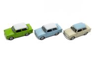 Auto Welly Trabant 1:60 kov 7cm mix barev volný chod v krabičce 36ks v boxu