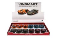 Auto Kinsmart Lamborghini Sián FKP 37 kov/plast 13cm 4 barvy na zpětné natažení 12ks v boxu