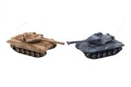 Tank RC 2ks 25cm tanková bitva+dobíjecí pack 27MHZ a 40MHz se zvukem se světlem v krabici 50x20x23cm