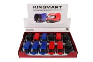 Auto/dodávka Kinsmart Mercedes-Benz Sprinter 1:48 kov/plast 12,5cm na zpětné nat. 3barvy 12ks v boxu