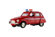 Auto policie retro 11cm kov/plast na zpětné natažení na baterie se světlem 4 druhy 12ks v boxu