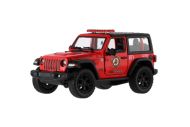 Auto Kinsmart Jeep Wrangler Policie 2018 kov/plast 12cm 2 barvy na zpětné nat. 12ks v boxu