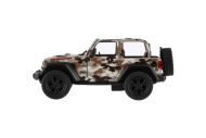 Auto Kinsmart Jeep Wrangler Camo Edition kov/plast 13cm 3 barvy na zpětné natažení 12ks v boxu