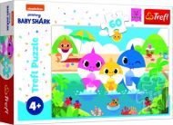 Puzzle Žraločí rodinka na dovolené/Baby Shark 33x22cm 60 dílků v krabičce 21x14x4cm