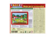 Tablet farma pro nejmenší Moje první zvířátka 24x19x1,5cm na bat. se světlem a zvukem v krabičce MPZ