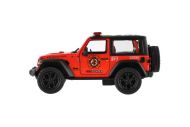 Auto Kinsmart Jeep Wrangler Policie 2018 kov/plast 12cm 2 barvy na zpětné nat. 12ks v boxu