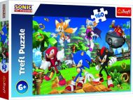 Puzzle Sonic a přátelé/Sonic The Hedgehog 41x27,5cm 160 dílků v krabici 29x19x4cm