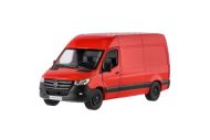 Auto/dodávka Kinsmart Mercedes-Benz Sprinter 1:48 kov/plast 12,5cm na zpětné nat. 3barvy 12ks v boxu