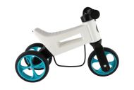 Odrážedlo FUNNY WHEELS Rider SuperSport bílé/tyrkys 2v1+popruh,výš.sedla28/30cm nos.25kg 18m+v krab.