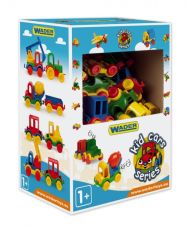 Auto Kid Cars mini plast 10cm 10 druhů 54ks v boxu Wader