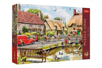 Puzzle Premium Plus - Čajový čas: Léto ve městě 1000 dílků 68,3x48cm v krabici 40x27x6cm