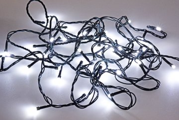  Vnitřní Vánoční LED osvětlení - Studená bílá 50 LED 