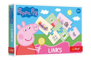 Hra Links skládanka Prasátko Peppa/Peppa Pig 14 párů vzdělávací hra v krabici 21x14x4cm