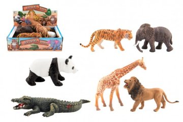 Zvířátko safari ZOO plast 11-17cm 6ks v boxu